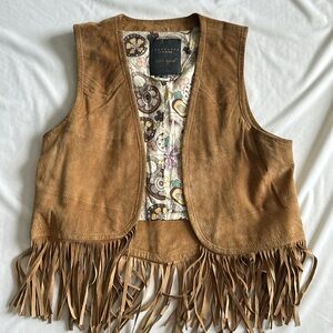Sanctuary suede fringe vest
